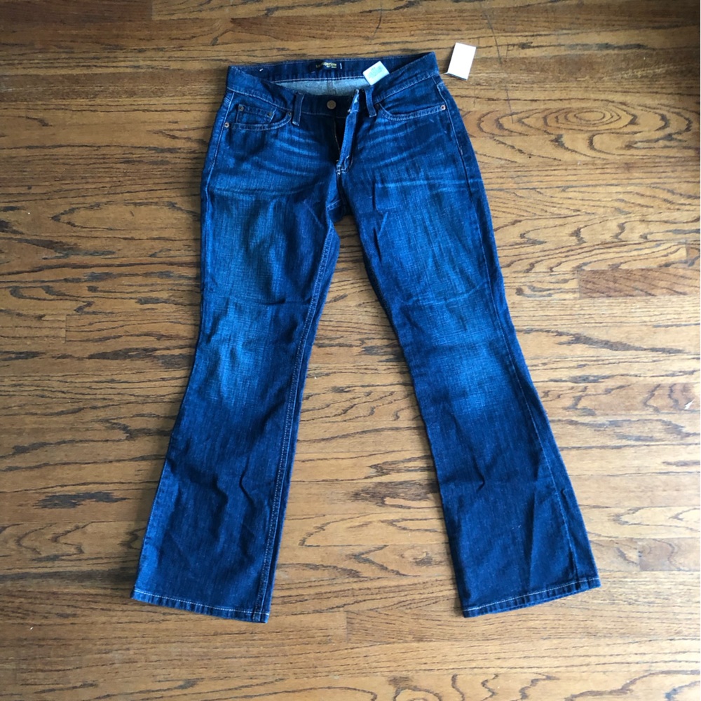low-rise flared LEVI jeans